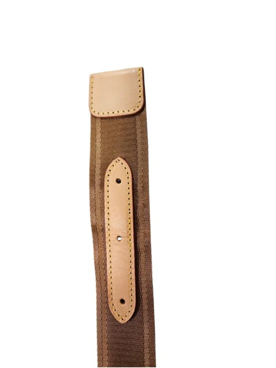 Louis Vuitton Brown & Beige Adjustable Belt Strap One Size - Picture 3 of 14